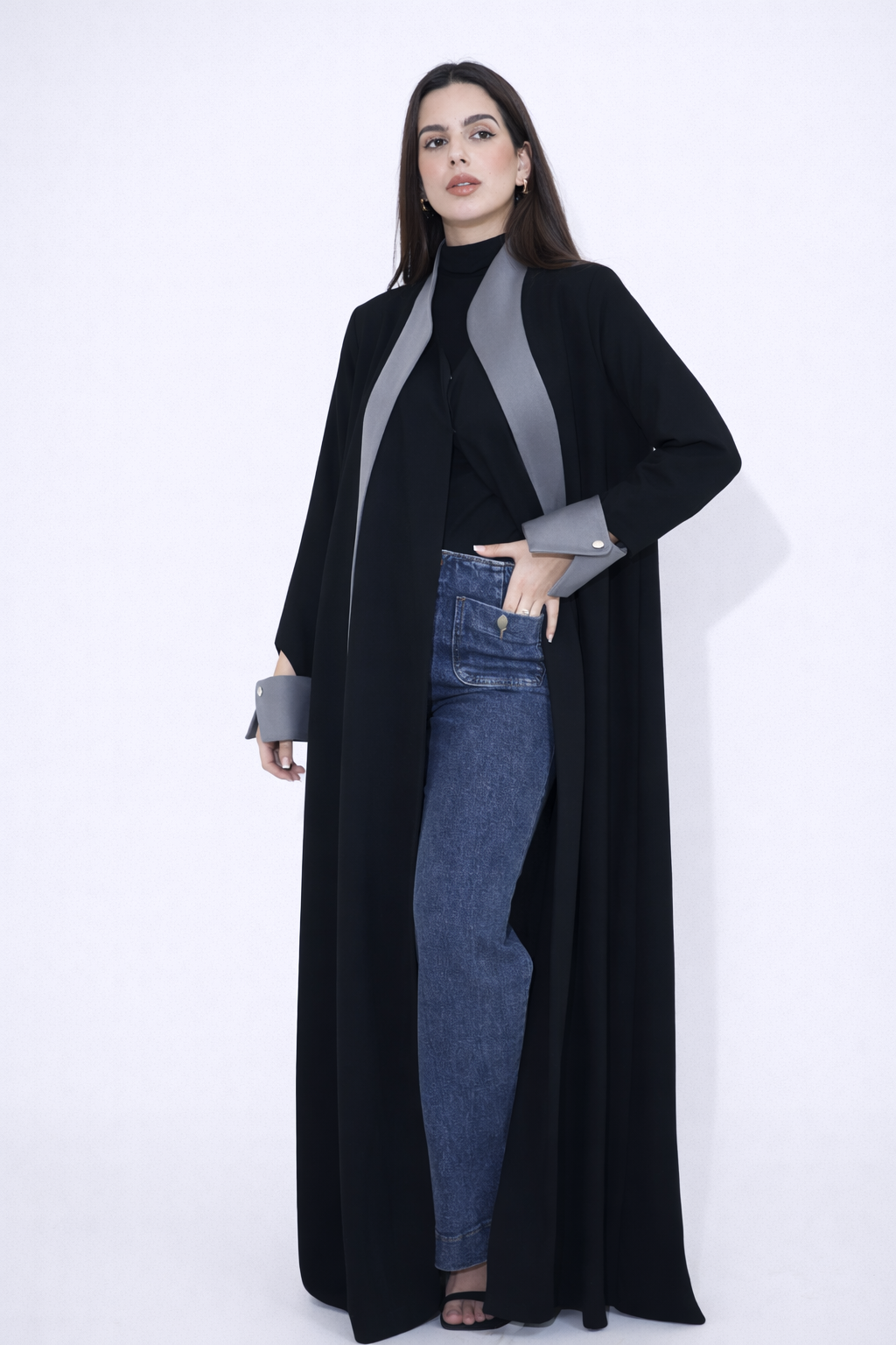 Luxury Modern Black Elegant Abaya for Women