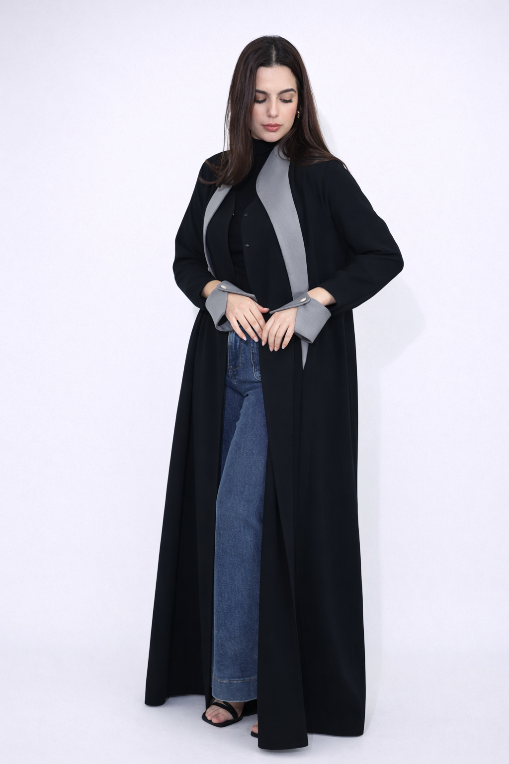 Luxury Modern Black Elegant Abaya for Women